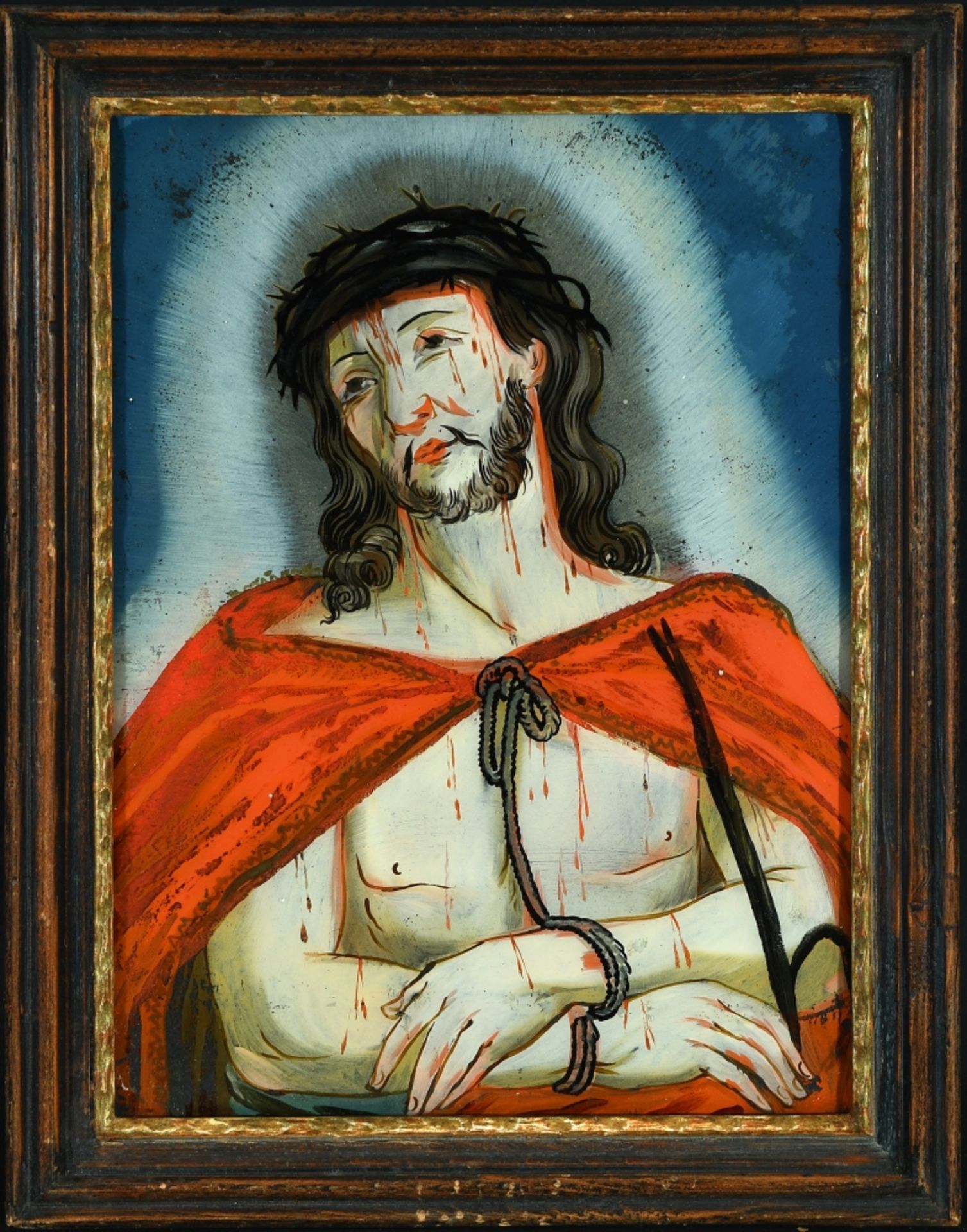 Hinterglasmalerei "Ecce Homo"