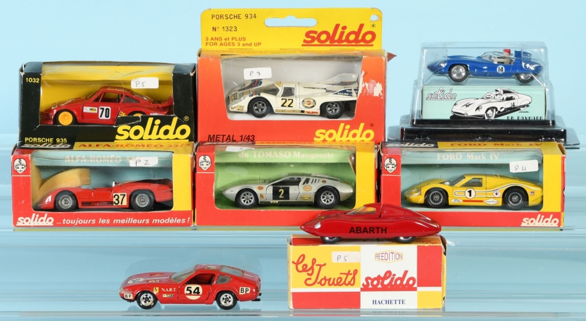 Modellautos, 8 Stück "Solido" - Sportwagen
