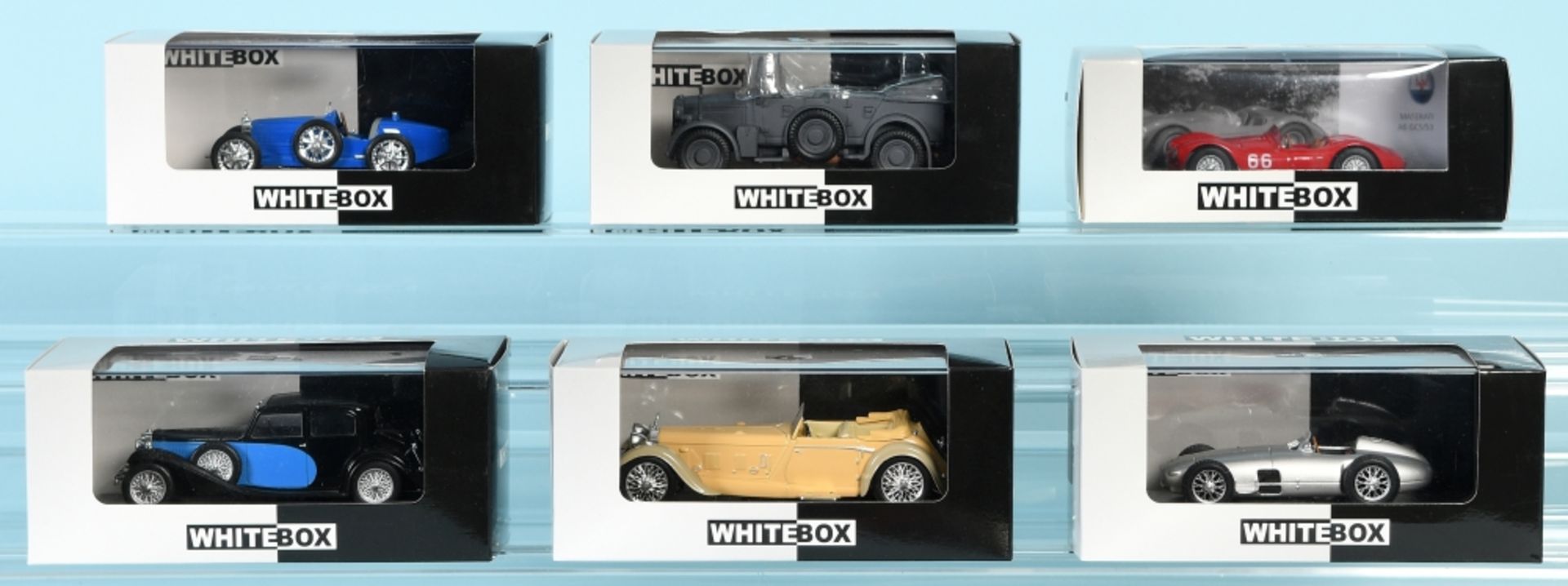 Modellautos, 6 Stück "White Box" - Oldtimer
