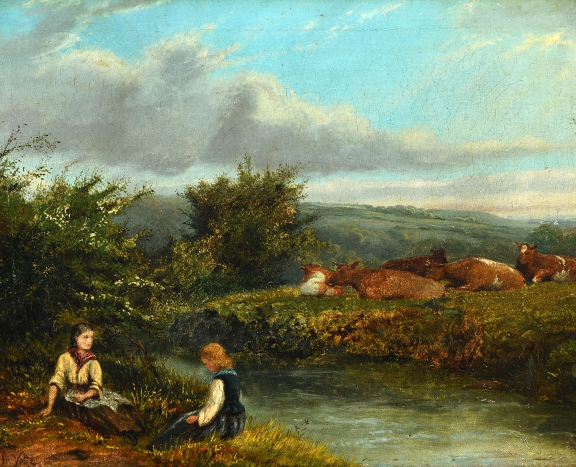 Voltz, Friedrich Johann, zugeschr., 1817 Nördlingen - 1886 München - Bild 2 aus 2