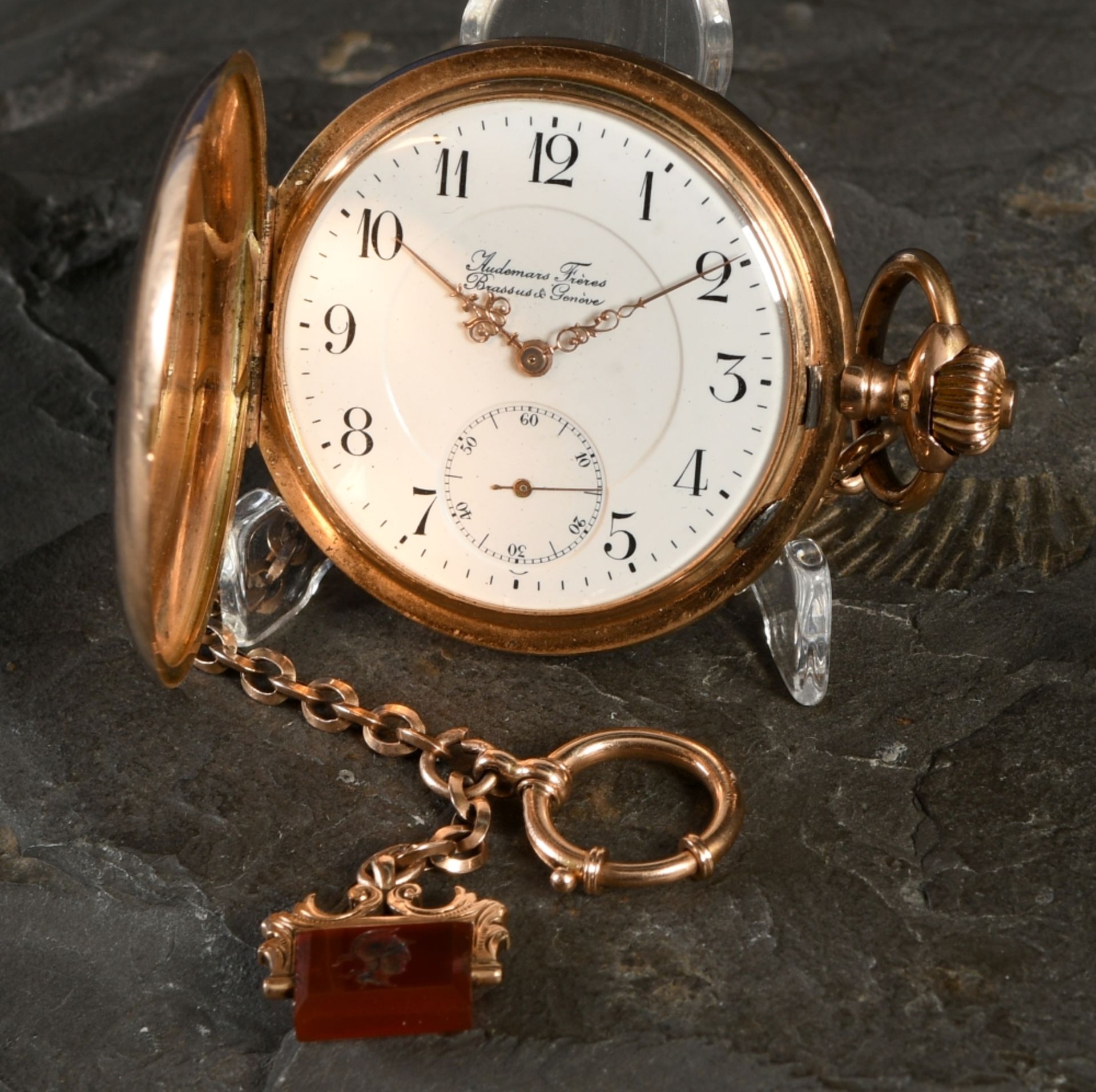 Herrentaschenuhr "Audemars Frères, Brassud & Genève" - Bild 3 aus 4