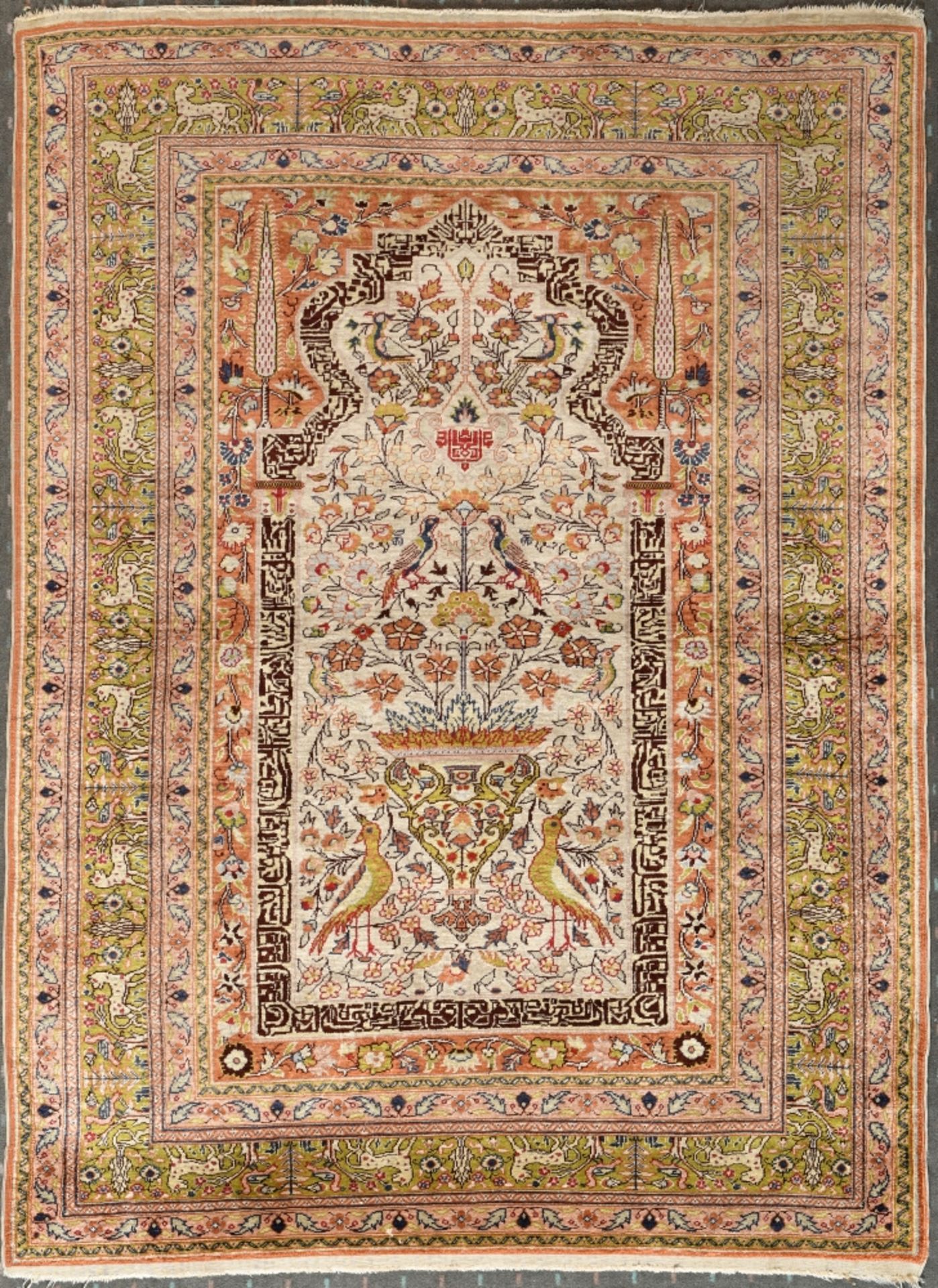 Seiden-Gebets-Hereke?, Türkei, 102 x 143 cm