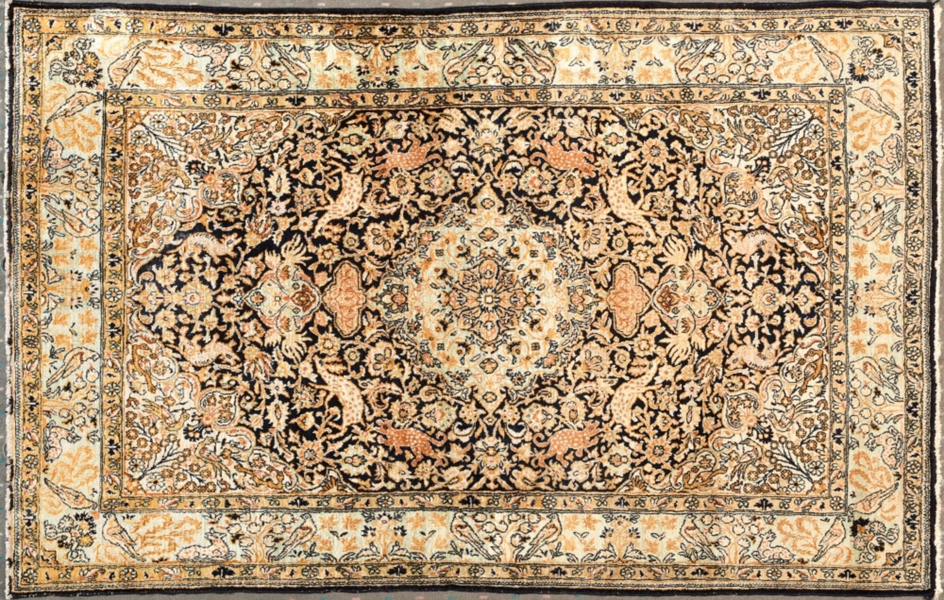 Seiden-Ghoum, Persien, 104 x 158 cm