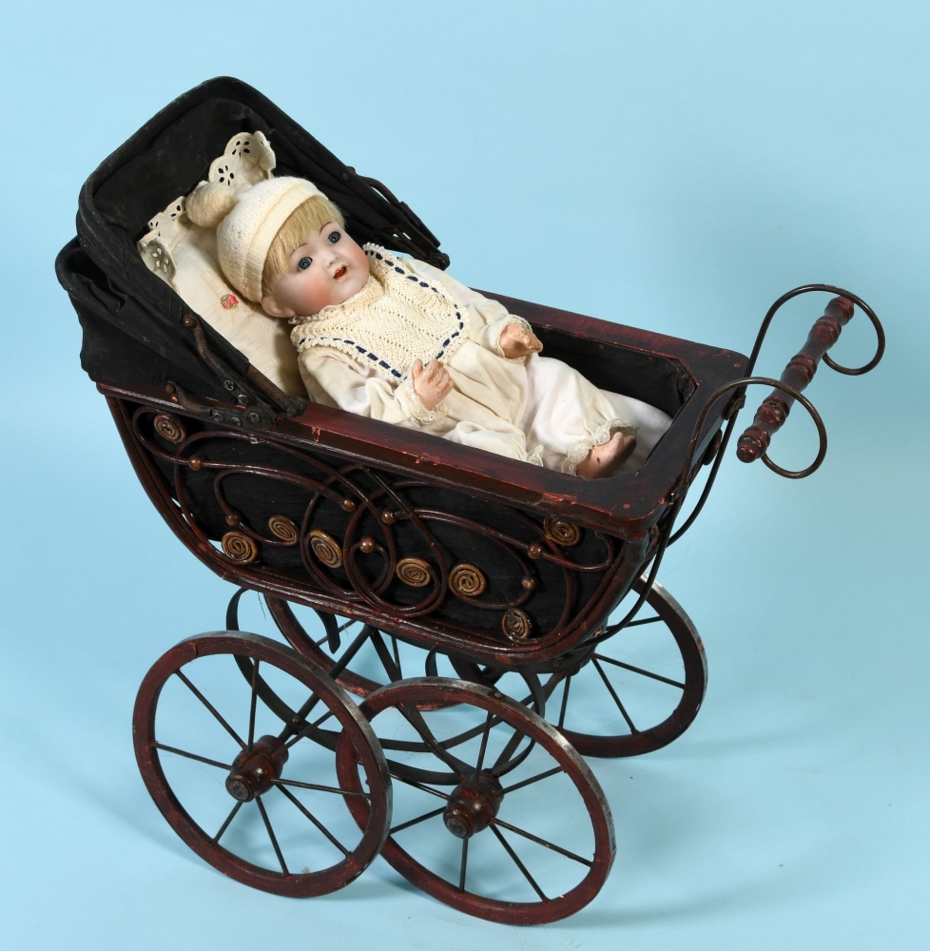 Puppe "Kämmer & Reinhard" - Junge mit Puppenwagen