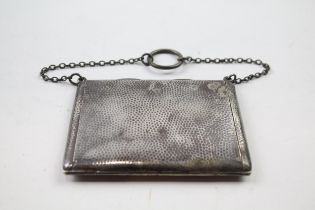 Antique Edwardian 1909 Chester Sterling Silver Hammered Purse / Bag (83g) // Maker - Sampson