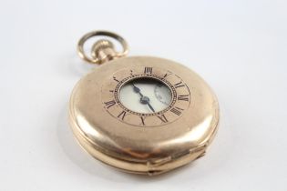 ZENITH Gents Vintage Rolled Gold Half Hunter Pocket Watch Hand-wind WORKING // ZENITH Gents