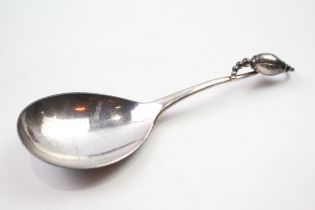 Vintage GEORG JENSEN Stamped .925 Sterling Silver Decorative Spoon (53g) // Length - 17.5cm In