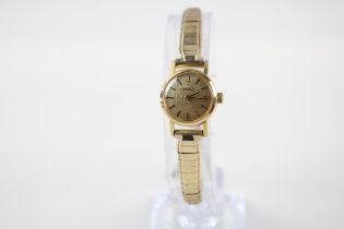 OMEGA Ladies Vintage Gold Tone WRISTWATCH Hand-wind WORKING // OMEGA Ladies Vintage Gold Tone