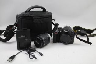 Nikon D3300 DSLR DIGITAL CAMERA w/ Nikon AF-P DX Nikkor 18-55mm Lens WORKING // Nikon D3300 DSLR