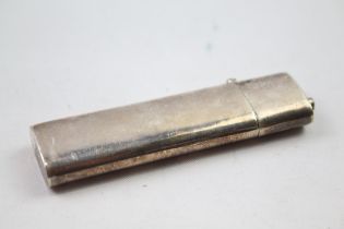 Vintage Stamped .925 Sterling Silver Pocket Toothpick Holder / Case (13g) // Height - 7cm In vintage