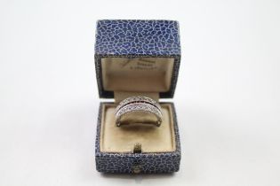 Silver antique night & day ring in antique box (5g)