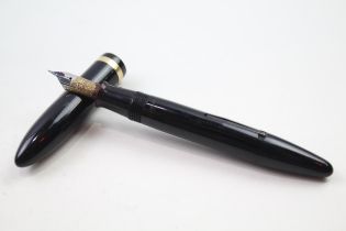 Sheaffer Craftsman Lifetime Black Fountain Pen w/ 14ct Gold Nib WRITING // Dip Tested & WRITING In