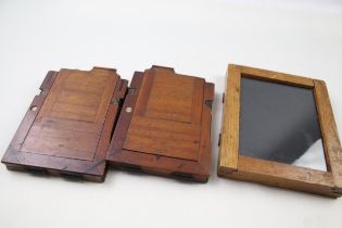 Antique / Vintage Wooden Flower Press Kit Inc Two Presses & One Frame // Presses Length: 16 cm Frame