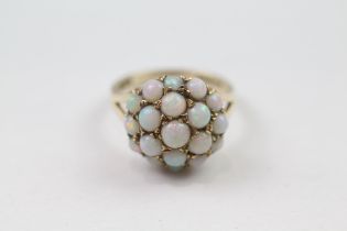 9ct gold opal vintage dress ring (3.1g) Size L