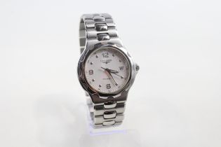 LONGINES Conquest Gents Stainless Steel WRISTWATCH Quartz WORKING // LONGINES Conquest Gents