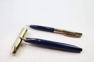 Vintage SHEAFFER PFM Pen For Men Navy Fountain Pen Set w/ 14ct Gold Nib, Pencil // w/ 14ct Gold Nib,