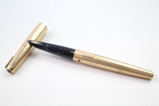 Vintage PARKER 61 Gold Plated Fountain Pen w/ 14ct Gold Nib WRITING // Dip Tested & WRITING In