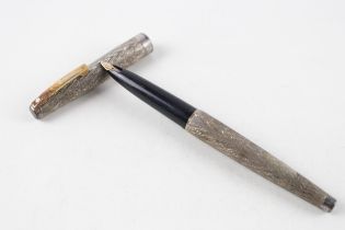 Vintage SHEAFFER Lady Sheaffer .925 Sterling Cased Fountain Pen w/ 14ct Nib 20g // Dip Tested &