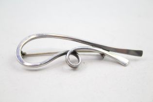 Silver modernist brooch by Mule Thers (8g)