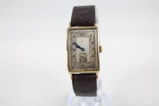 MOVADO Curviplan 9ct Gold Cased Gents C.1930's WRISTWATCH Hand-wind WORKING // MOVADO Curviplan