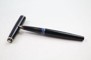 Vintage MONTBLANC No.22 Black Fountain Pen w/ 14ct Gold Nib WRITING // Dip Tested & WRITING In