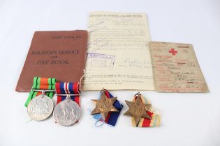 WW.2 Medal Group & Paperwork Inc. A.B64 - Discharge Sheet Dated 27-8-45 // WW.2 Medal Group &