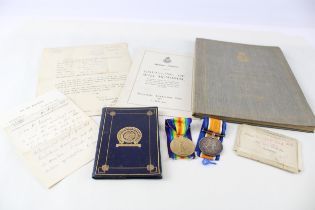 WW1 Casualty Medal Group - Royal Scots - Midland Railway. All Relates To 325735 // WW1 Casualty