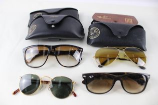 Collection of Designer RayBan Glasses x 4 // Items are in previously owned condition Signs of