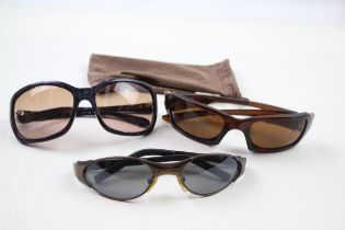 Collection Of Oakley Sunglasses Inc Sleeve x 3 // Items are in previously owned condition Signs of