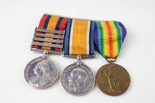 Boer War - WW.1 Mounted Medal Group Named. Q.S.A 32986 Pte. C.C. Gregory 71st // Boer War - WW.1