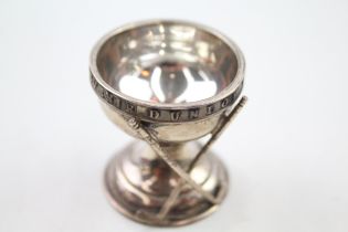 Vintage 1929 Birmingham Sterling Silver Novelty Dunlop Souvenir Egg Cup (22g) // Maker - Elkington &