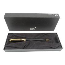 MONTBLANC Noblesse Oblique Black Ballpoint Pen / Biro Original Box // UNTESTED In previously owned