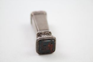 Antique / Vintage .930 Engraved Wax Seal Stamp / Fob (20g) // Length - 5.5cm XRF TESTED FOR PURITY