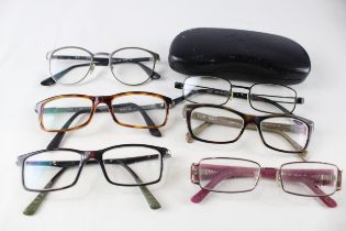 Collection of Designer RayBan Glasses x 6 // Items are in previously owned condition Signs of