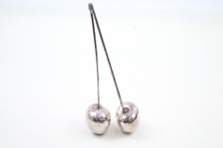Vintage Stamped .925 Sterling Silver Novelly Pair of Cherry's Ornament (20g) // Height - 12.5cm In