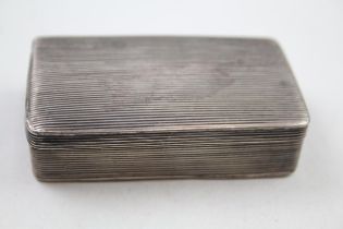 Antique / Vintage .950 Silver Rectangular Snuff Box (48g) // XRF TESTED FOR PURITY Diameter - 7.