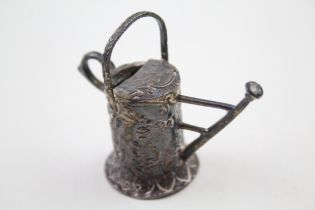 Antique / Vintage .950 Silver Miniature Cherub Novelty Watering Can (22g) // XRF TESTED FOR PURITY
