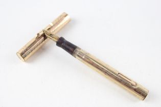 Vintage WAHL EVERSHARP Gold Plated Ladies Fountain Pen w/ 14ct Nib WRITING 14g // Dip Tested &