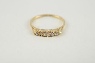 18ct gold diamond ring (3.1g) Size N