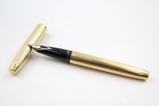 Vintage SHEAFFER Imperial Gold Plated Fountain Pen w/ 14ct Gold Nib WRITING // Dip Tested &
