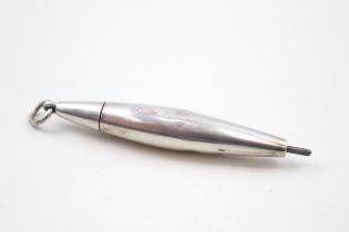 Antique Victorian Stamped .925 Sterling Silver Novelty Propelling Pencil (21g) // w/ Engraving '