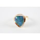 14ct opal triplet dress ring (2.4g) Size O