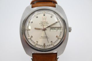 OMEGA GENEVE ELECTRONIC F300Hz Gents Vintage WRISTWATCH Quartz WORKING // OMEGA GENEVE ELECTRONIC