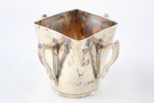 Antique Late Victorian 1901 Chester Sterling Silver Quadruple Handled Cup (109g) // Maker -