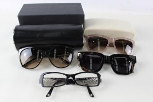 Collection of Designer Glasses Inc Bulgari, Versace, Ace & Tate x 4 // Items are in previously owned