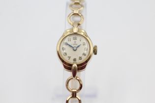 TUDOR 9ct Gold Cased Ladies Vintage WRISTWATCH Hand-Wind WORKING // TUDOR 9ct Gold Cased Ladies