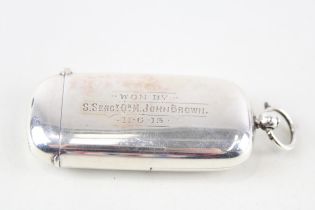 Antique Edwardian 1904 Birmingham Sterling Silver Sovereign / Vesta Case (33g) // w/ Personal