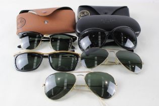 Collection of Designer RayBan Glasses x 5 // Items are in previously owned condition Signs of