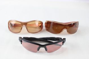 Collection Of Oakley Sunglasses x 3 // Items are in previously owned condition Signs of age & wear