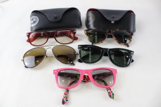Collection of Designer RayBan Glasses x 5 // Items are in previously owned condition Signs of